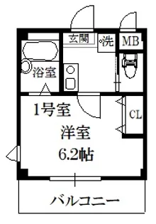 シエルコート綾瀬【2階】の間取り