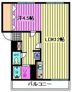サンエイビル【2階】の間取り