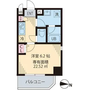 シャルマン三鷹【5階】の間取り