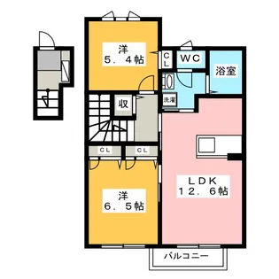 クロノス布橋【2階】の間取り