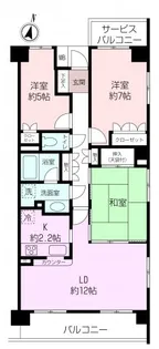 プライムコート磯子・屏風ヶ浦【5階】の間取り