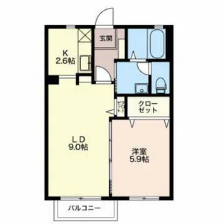 キャメロット オアシス【2階】の間取り