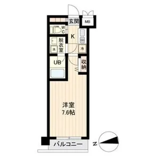 デュオフィール仙台東【6階】の間取り