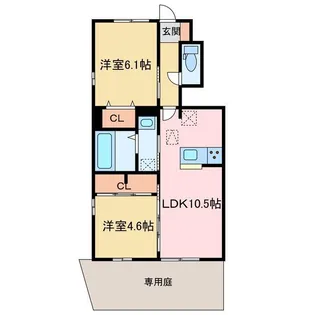 スバル【1階】の間取り