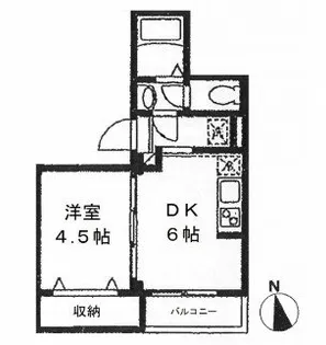 ビューノナガサカ八広4【2階】の間取り