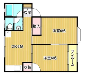 メゾンプレアデス【2階】の間取り