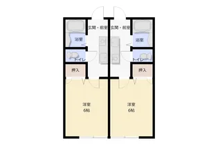 SK宮田 北棟【1階】の間取り