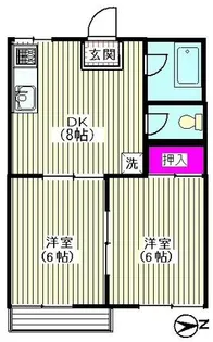 エクセル日吉【2階】の間取り