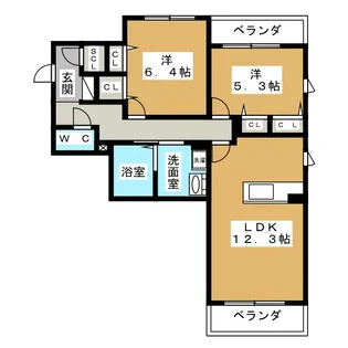 Good match【3階】の間取り