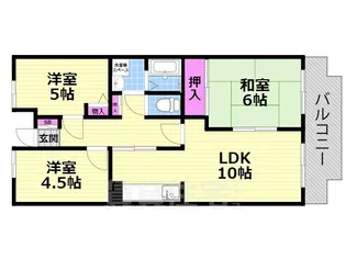 Green Villa Goryo【2階】の間取り