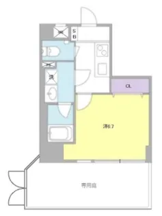 シンフォニー錦糸町【1階】の間取り