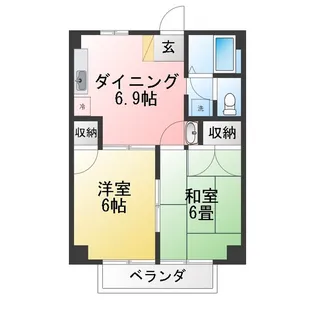 ニューシティヤスダ A【2階】の間取り
