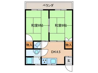 かぎ屋ビル【4階】の間取り