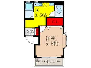 グリーンマンション玉屋 Part2【3階】の間取り