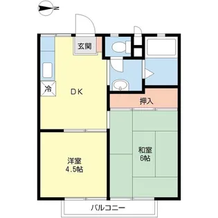 藤美ハイツ【1階】の間取り