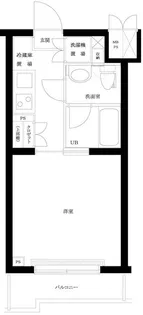 ルーブル笹塚弐番館【4階】の間取り