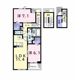ベルウッド I【3階】の間取り