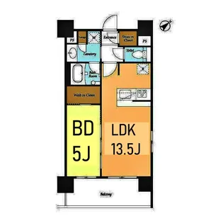 BluRock東神奈川【7階】の間取り