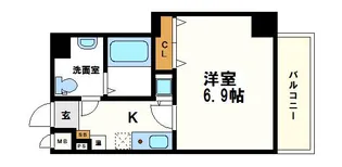 瓦屋文楽【9階】の間取り