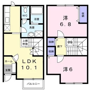 ノーブル1【1階】の間取り
