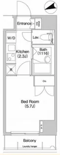 コンフォリア芝浦キャナル【7階】の間取り