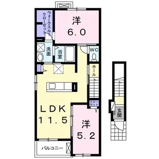 ハッピースマイルビラIII【2階】の間取り