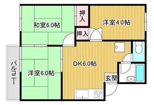 パークコーポ A【2階】の間取り