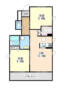 シャーメゾンリーヴァ【1階】の間取り