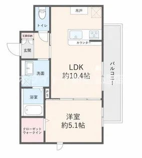 マノワール今里【3階】の間取り