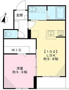 アルム深沢【1階】の間取り