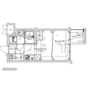 ベルシード方南町【2階】の間取り