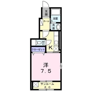 エクラX【1階】の間取り