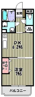 ブリーズ泉ヶ丘【1階】の間取り