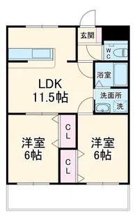 ベルエアーI【2階】の間取り