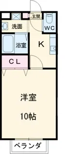アムール西岡崎【1階】の間取り