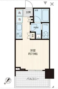 ブリリアタワー浜離宮【15階】の間取り