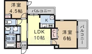 シャーメゾンコーストパート【3階】の間取り
