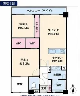 グランヴェルジェ浮間公園【3階】の間取り