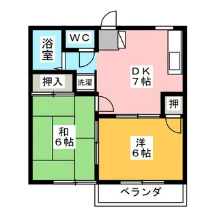 パークハイム並木【2階】の間取り