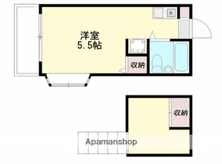 アビタシオン東伏見A【1階】の間取り