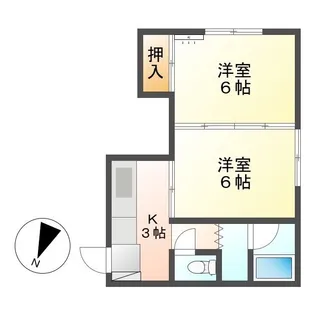 Casa潮津【2階】の間取り