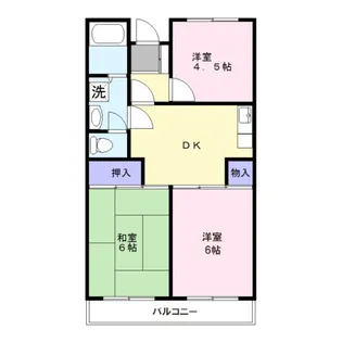 カーメルI【3階】の間取り