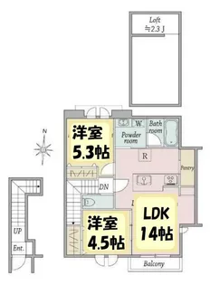 Windsor Court North【2階】の間取り