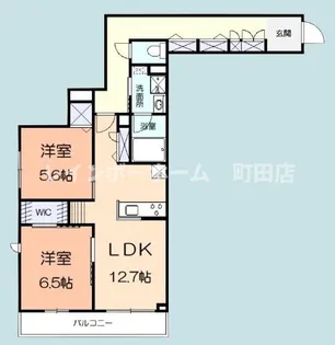 ソルメゾン元橋本【2階】の間取り
