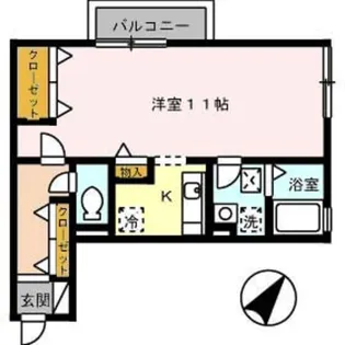 エクセレンス タイムA棟【2階】の間取り