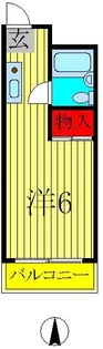 ドミール新松戸【2階】の間取り