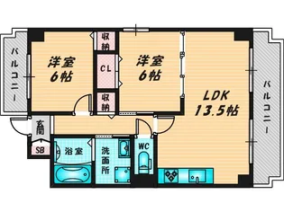メディオグリシーナF【1階】の間取り