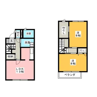 シャルム長田 B棟【1階】の間取り
