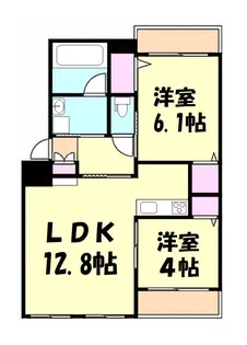 アールレジア空港東【2階】の間取り