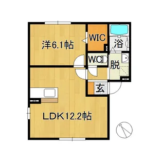 セジュールエミネンスII【1階】の間取り